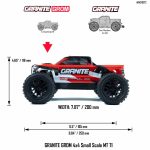 1/18 GRANITE GROM 4X4 RTR Brushed Monster Truck (Battery & Charger Included), Blue - Image 59