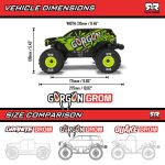 1/16 GORGON GROM 4X4 RTR Brushed Monster Truck (Battery & Charger Included), Yellow - Image 67