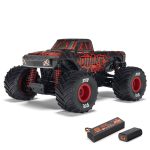 1/16 QUAKE GROM 4X4 RTR Brushed Monster Truck (Battery & Charger Included), Red - Image 2