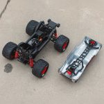 1/16 QUAKE GROM 4X4 RTR Brushed Monster Truck (Battery & Charger Included), Red - Image 9