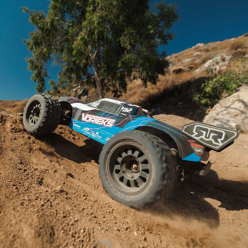 ARA3205T1_A16_ESFHSPBZ.jpg 1/10 VORTEKS 2WD RTR Brushed Stadium Truck, Blue - Image 1