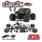 1/10 GORGON 2WD RTA Kit Brushed Monster Truck (Battery & Charger Included), Gun Metal - Image 28