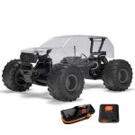 1/10 GORGON 2WD RTA Kit Brushed Monster Truck (Battery & Charger Included), Clear - Image 2