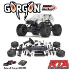 1/10 GORGON 2WD RTA Kit Brushed Monster Truck (Battery & Charger Included), Clear - Image 20