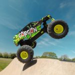 1/10 GORGON 2WD RTR Brushed Monster Truck (Battery & Charger Included), Yellow - Image 4
