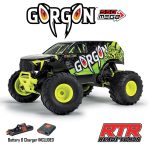 1/10 GORGON 2WD RTR Brushed Monster Truck (Battery & Charger Included), Yellow - Image 26