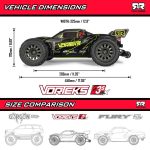 1/10 VORTEKS 223S DSC 2WD RTR Brushless Stadium Truck, Yellow - Image 92