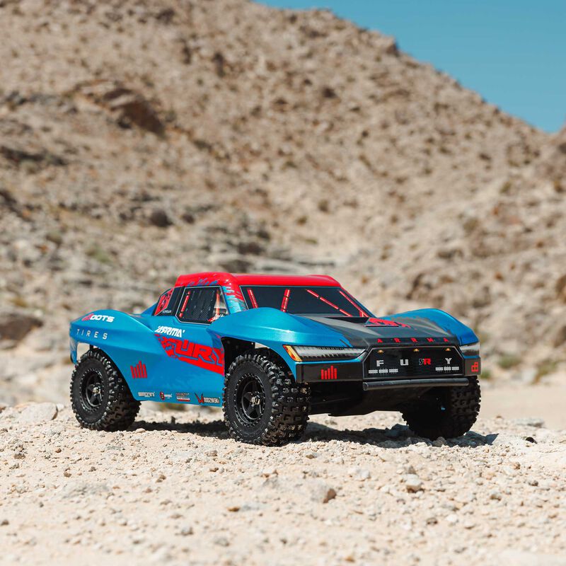 ARA3521T1_A2_KLP12R1O.jpg 1/10 FURY 223S DSC 2WD RTR Brushless Short Course Truck, Blue - Image 1