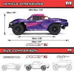1/10 FURY 223S DSC 2WD RTR Brushless Short Course Truck, Blue - Image 58
