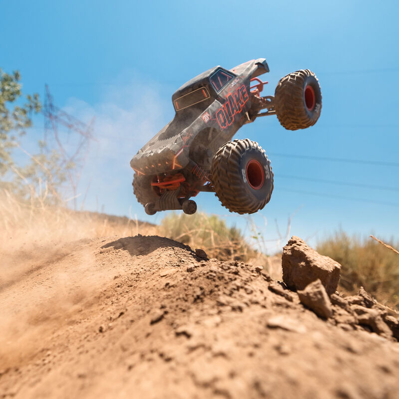 ARA3537T1_A65_5KZHN4KR.jpg 1/10 QUAKE 223S DSC 2WD RTR Brushless Monster Truck, Red - Image 1