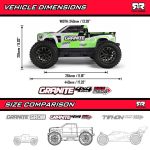 1/10 GRANITE MEGA 665 4X4 RTR Brushed Monster Truck, Green - Image 48