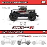 1/10 GRANITE 223S DSC 4X4 RTR Brushless Monster Truck, Blue - Image 23