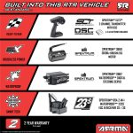 1/10 GRANITE 223S DSC 4X4 RTR Brushless Monster Truck, Blue - Image 72