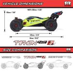 1/8 TYPHON 223S DSC 4X4 RTR Brushless Buggy, Green - Image 75