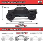 1/10 BIG ROCK 223S DSC 4X4 RTR Brushless Monster Truck, Black - Image 24