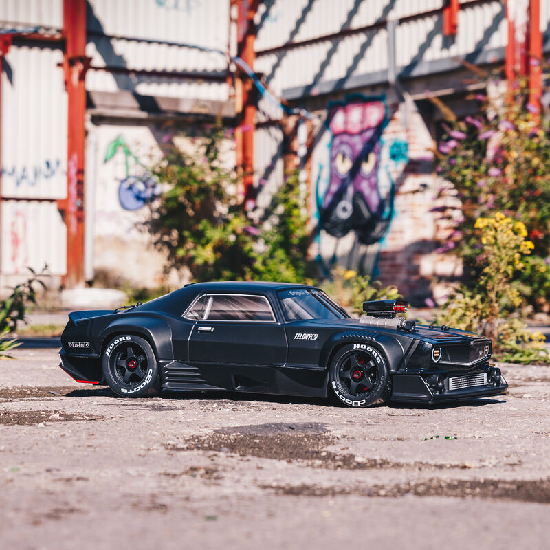 ARA7617V2T1_A18_0842W7EZ.jpg 1/7 FELONY 6S AVC 4X4 RTR Brushless All-Road Street Bash, Black - Image 1