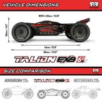 1/7 TALION 6S EXB 4X4 RTR Brushless Speed Truck, Black - Image 37