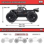 1/8 NOTORIOUS 6S 4X4 RTR Brushless Stunt Truck, Black - Image 49